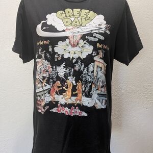 Green Day Black Graphic Tee Sz M